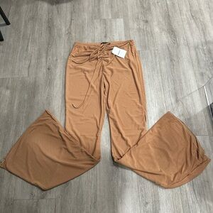 Forever 21 Camel Lace-Up Pants